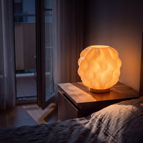 NOVA - Lampe de table sculpturale à effet vague